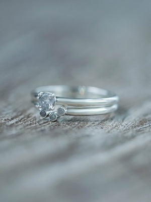 0.19 carat Round Brilliant Diamond Ring in Silver