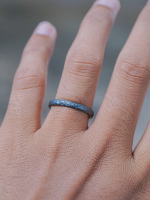 Shadow Wedding Ring in Silver - Gardens of the Sun | Ethical Jewelry