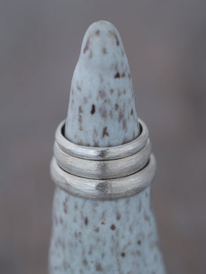 Brushed Wedding Band - Gardens of the Sun Jewelry