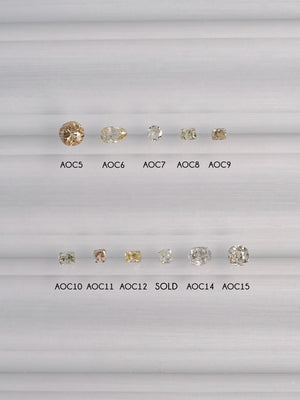 Custom Antique Cut Diamond Ring in Gold