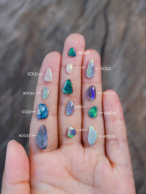 Custom Australian Opal Ring in Gold