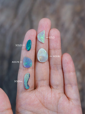 Custom Australian Opal Ring in Gold