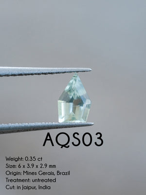 Custom Aquamarine Ring or Necklace in Sterling Silver