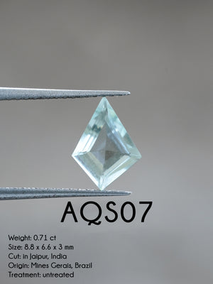 Custom Aquamarine Ring or Necklace in Sterling Silver