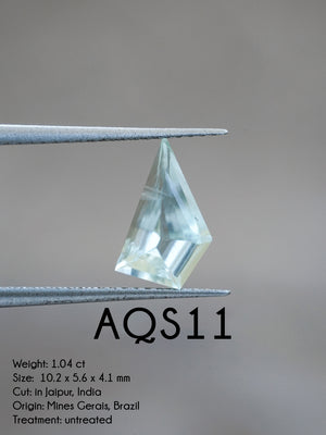 Custom Aquamarine Ring or Necklace in Sterling Silver