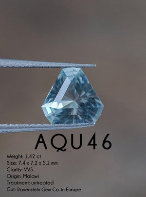 Custom Aquamarine Ring in Gold - Gardens of the Sun | Ethical Jewelry