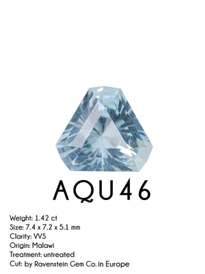 Custom Aquamarine Ring in Gold - Gardens of the Sun | Ethical Jewelry