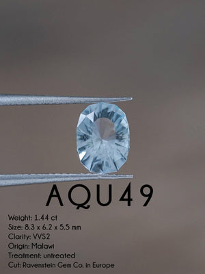 Custom Aquamarine Ring in Gold - Gardens of the Sun | Ethical Jewelry