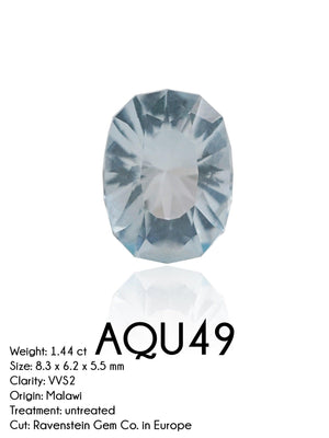 Custom Aquamarine Ring in Gold - Gardens of the Sun | Ethical Jewelry