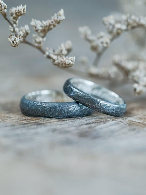 Shadow Wedding Ring in Silver - Gardens of the Sun | Ethical Jewelry