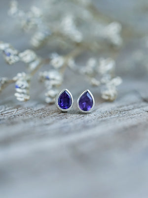 Amethyst Earrings - Gardens of the Sun | Ethical Jewelry