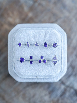 Amethyst Earrings - Gardens of the Sun | Ethical Jewelry