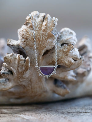 Amethyst Slice Necklace - Gardens of the Sun | Ethical Jewelry