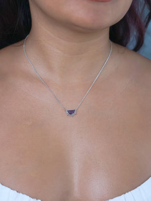Amethyst Slice Necklace