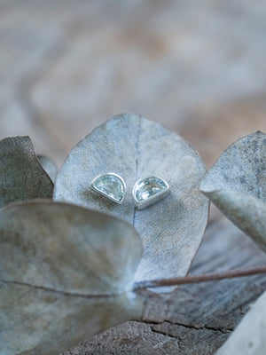 Aquamarine Earrings - Gardens of the Sun | Ethical Jewelry