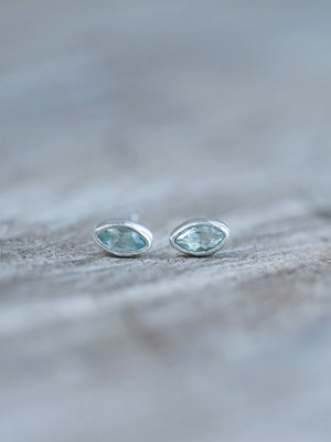 Aquamarine Earrings - Gardens of the Sun | Ethical Jewelry