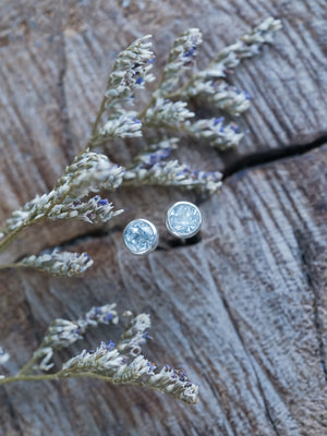Aquamarine Earrings - Gardens of the Sun | Ethical Jewelry