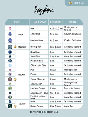 Custom Birthstone Stud Earrings in Gold - Gardens of the Sun | Ethical Jewelry