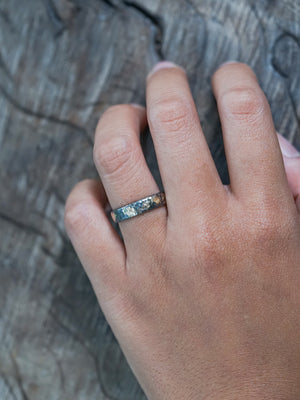 Black Gold Wedding Ring - Gardens of the Sun | Ethical Jewelry