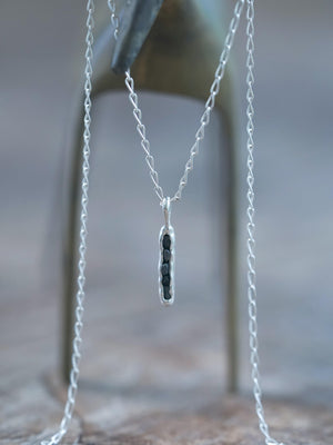 Black Hematite Necklace with Hidden Gems - Gardens of the Sun | Ethical Jewelry