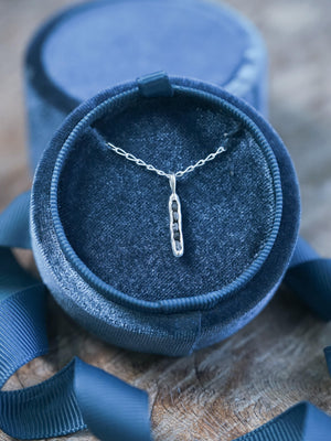 Black Hematite Necklace with Hidden Gems - Gardens of the Sun | Ethical Jewelry