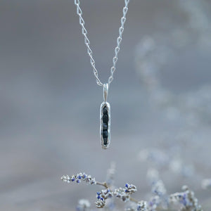 Black Hematite Necklace with Hidden Gems