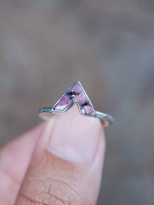 Red Borneo Agate Ring