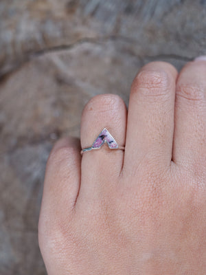 Red Borneo Agate Ring