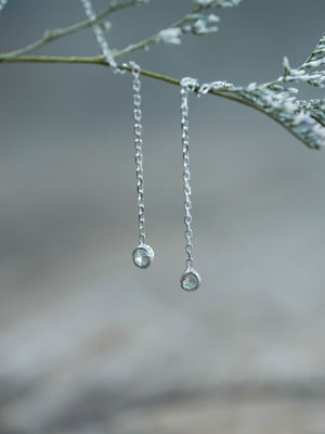 Borneo Diamond Ear Threaders - Gardens of the Sun | Ethical Jewelry