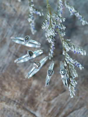 Borneo Diamond Slice Ring