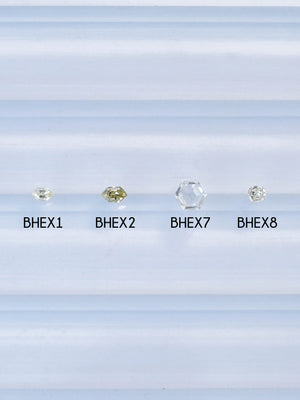 Custom Hexagon Diamond Ring in Gold