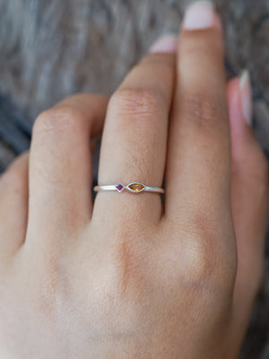 Citrine and Ruby Ring - Gardens of the Sun | Ethical Jewelry