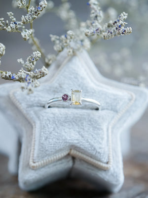 Citrine and Spinel Ring - Gardens of the Sun | Ethical Jewelry