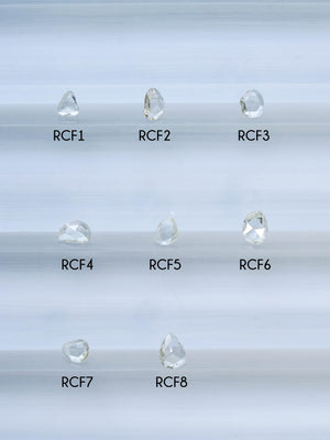 Custom Rose Cut Freeform Diamond Ring