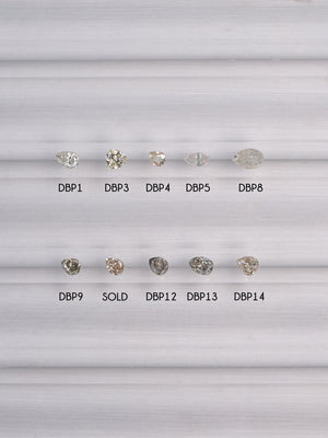 Custom Pear Diamond Ring in Gold