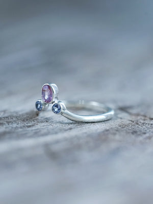 Sapphire and Tanzanite Ring