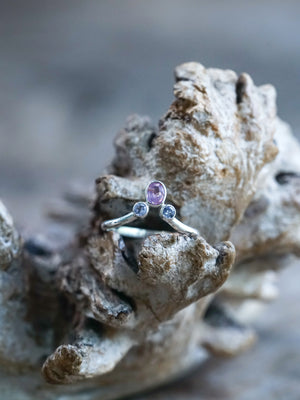 Sapphire and Tanzanite Ring