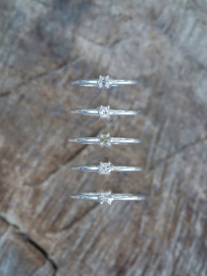Tiny Diamond Ring - Ethical Jewelry | Gardens of the Sun