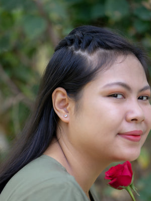 Aquamarine Earrings - Gardens of the Sun | Ethical Jewelry