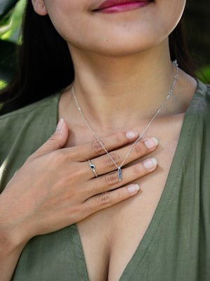 Blue Diamond Slice Ring - Gardens of the Sun | Ethical Jewelry