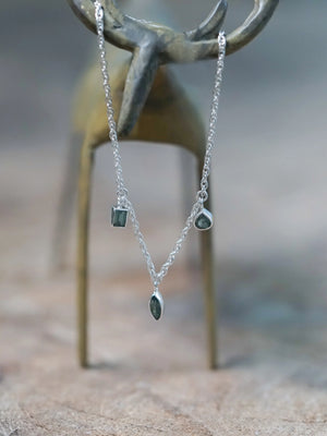 Sterling Silver Green Sapphire bracelet