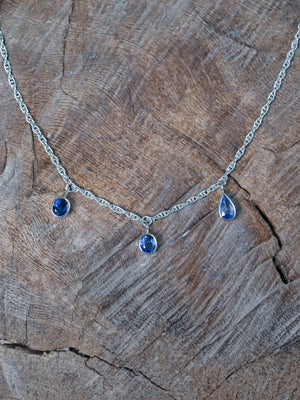 Sterling Silver Blue Sapphire bracelet
