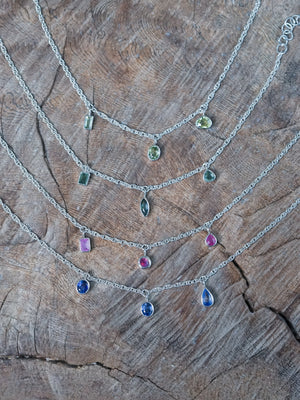 Silver Sapphire bracelets