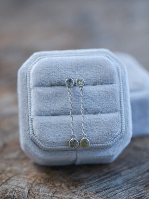 Dangling Sapphire Earrings - Gardens of the Sun | Ethical Jewelry