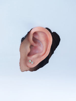 Double Green Tourmaline Earrings - Gardens of the Sun | Ethical Jewelry