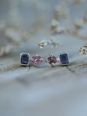 Double Spinel Earrings - Gardens of the Sun | Ethical Jewelry