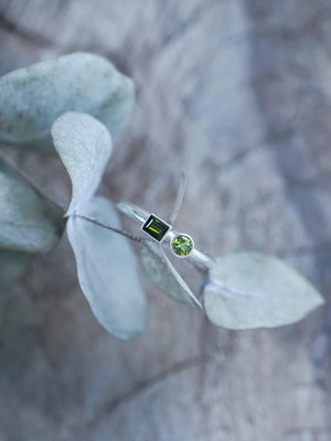 Double Tourmaline Ring - Gardens of the Sun | Ethical Jewelry