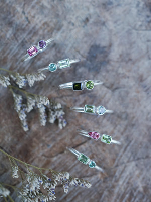 Double Tourmaline Ring - Gardens of the Sun | Ethical Jewelry