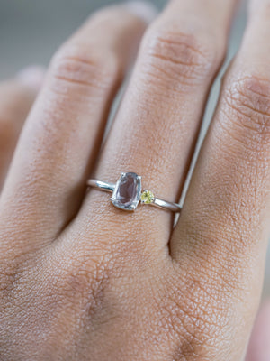 Rose Cut Montana Sapphire Ring - Gardens of the Sun | Ethical Jewelry