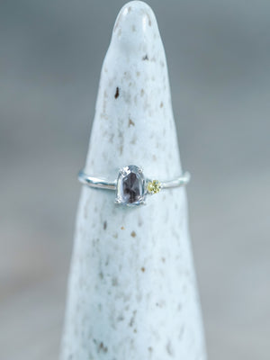 Rose Cut Montana Sapphire Ring - Gardens of the Sun | Ethical Jewelry